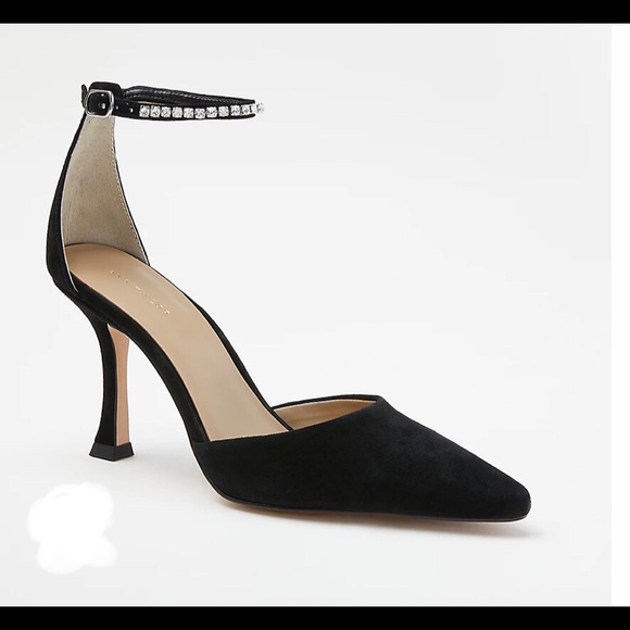 SALE Suede Diamond Pumps. - Picture 3 of 4